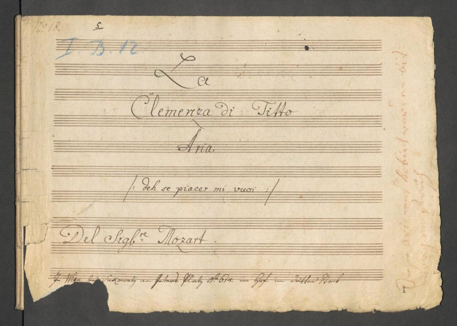 Arie a.d. Oper "La Clemenza di Tito" 