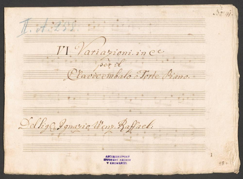 VI. Variazioni in C