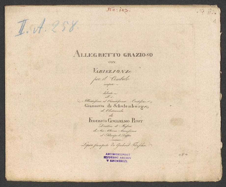 Allegretto Grazioso con Variazioni