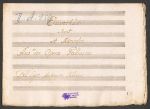 Ouvertur samt IV. Marsch. Aus der Opera "Palmira"