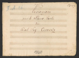Variazions pour le Piano-Forte 