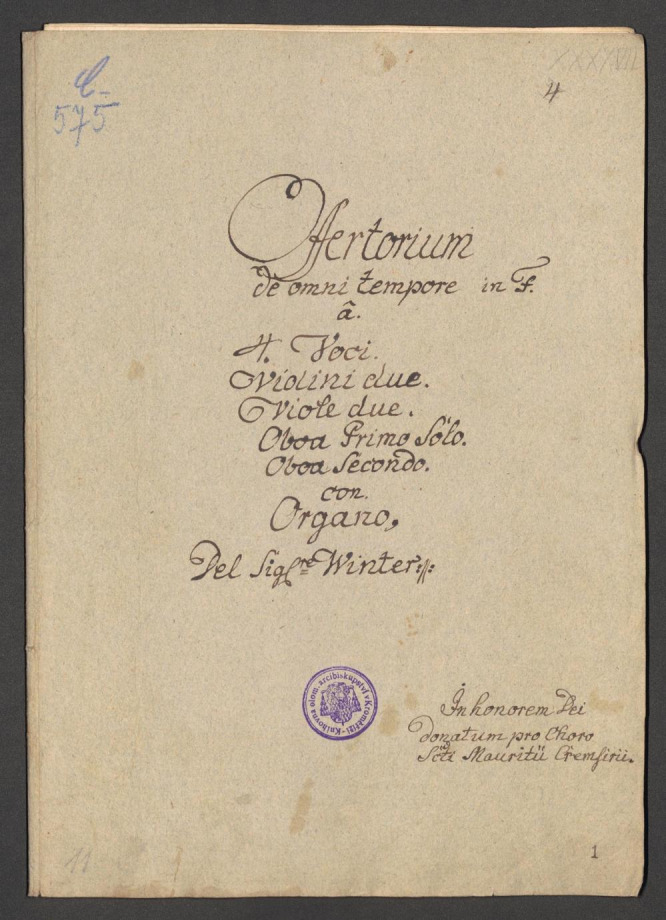 Offertorium de omni tempore in F