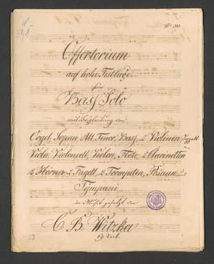 Offertorium auf hohe Festtage Op. 69