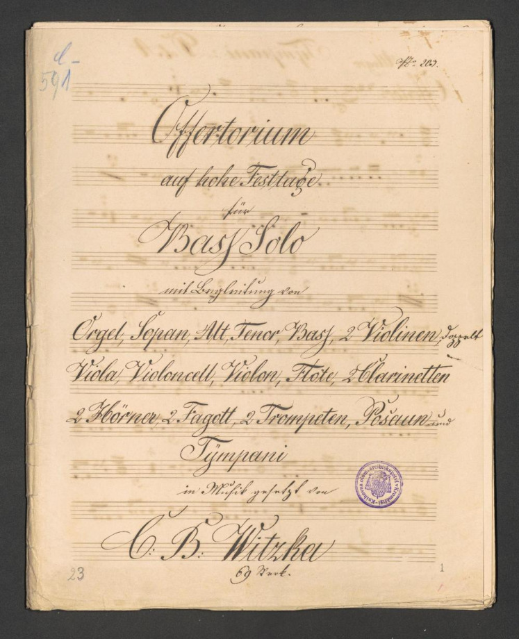 Offertorium auf hohe Festtage Op. 69