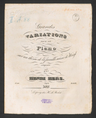 Grandes Variations. Sur un théme de la famille suisse de Weigl