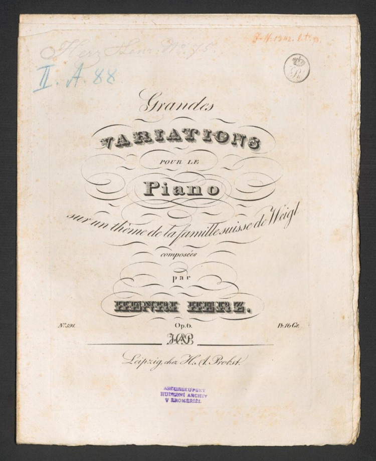 Grandes Variations. Sur un théme de la famille suisse de Weigl