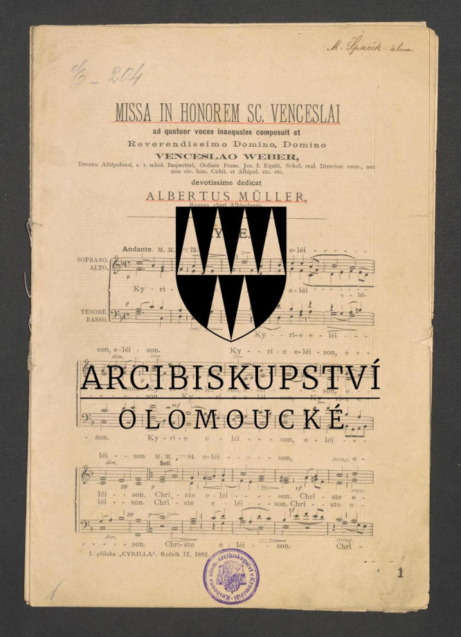 Missa in honorem Sc. Venceslai