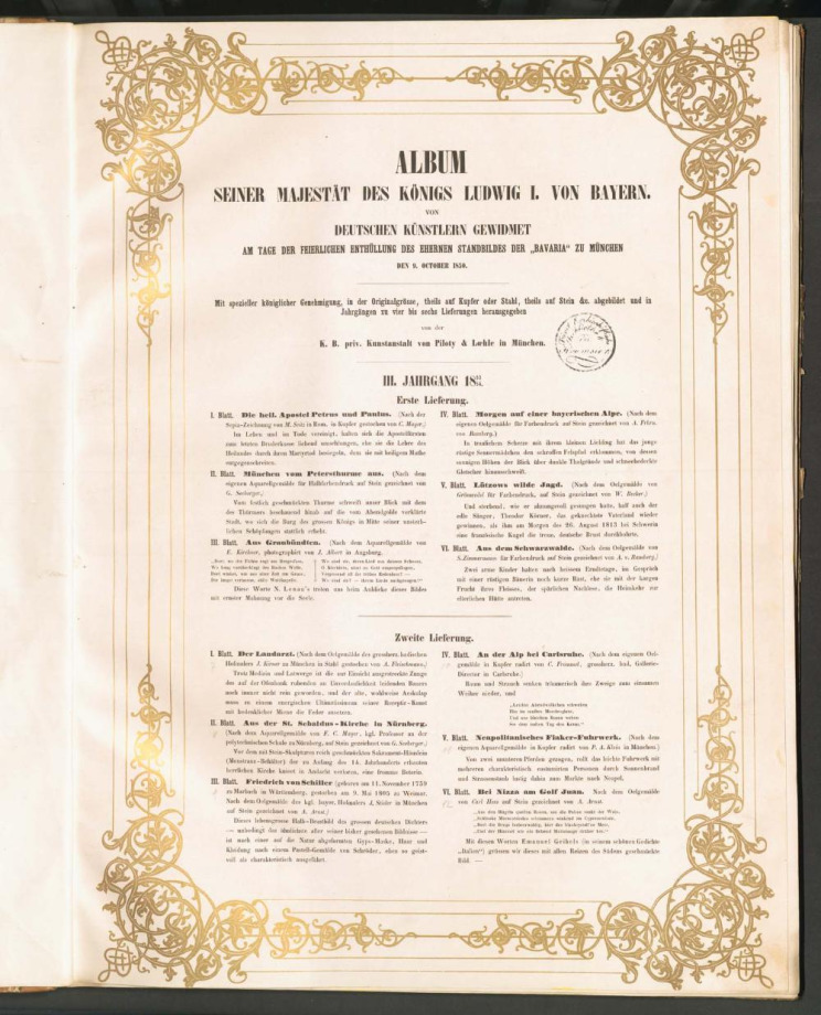 ALBUM SEINER MAJESTÄT DES KÖNIGS LUDWIG I. VON BAYERN