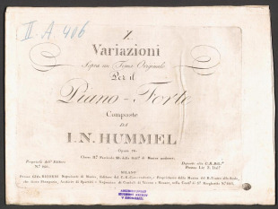 X. Variazioni. Sopra un Tema Originale
