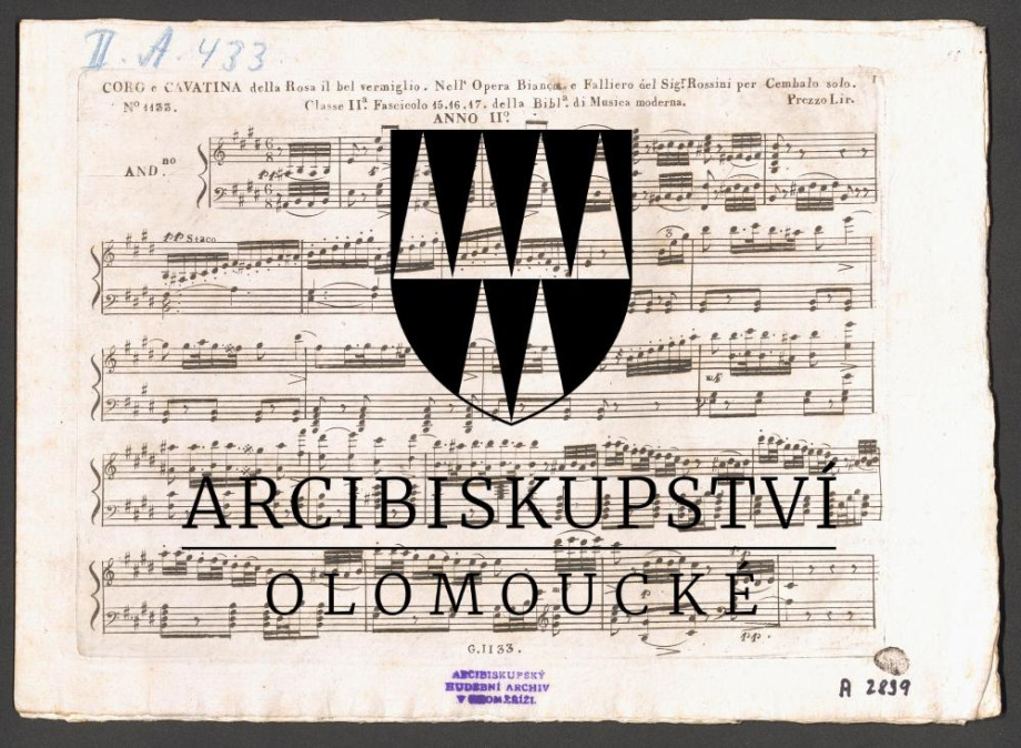 Coro è Cavatina. Nell'Opera "Biano è Falliero"
