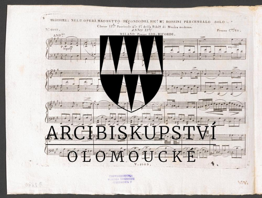 Preghiera, Cavatina. Nell'Opera "Maometto Secondo"