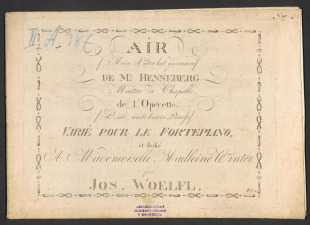 Air "Mein Vater hat g'wonnen" De l'Operette "Liebe macht kurzen Process"