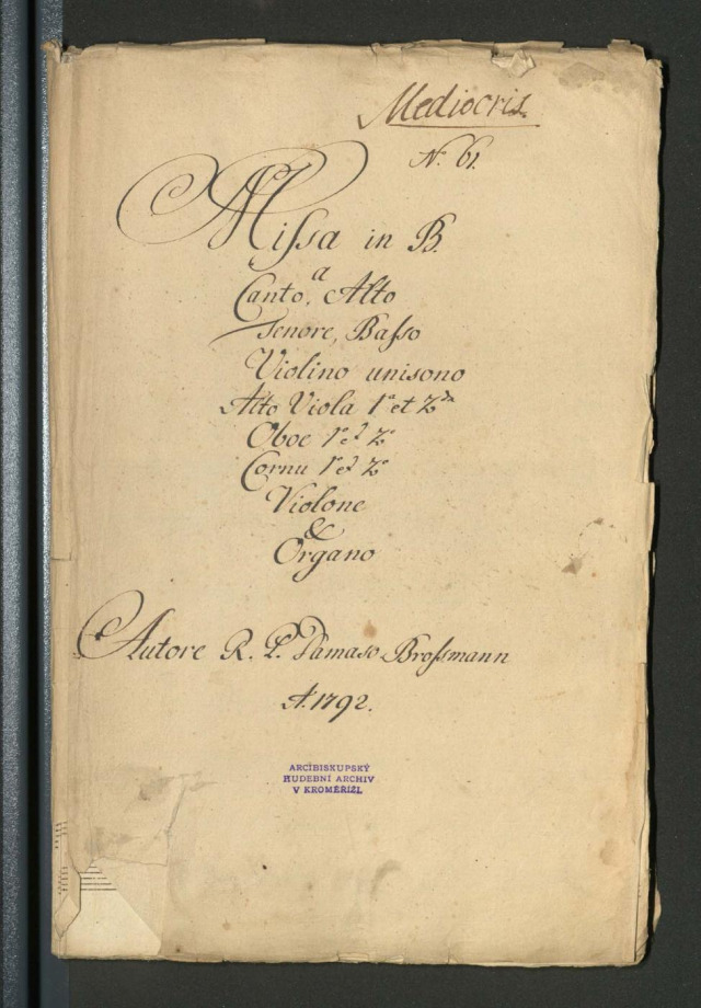 Missa in B. Medioeris