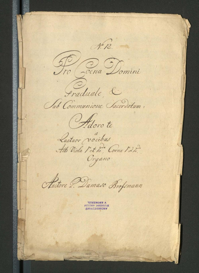 Pro Coena Domini Graduale, sub Communione Sacerdotum: Adoro te