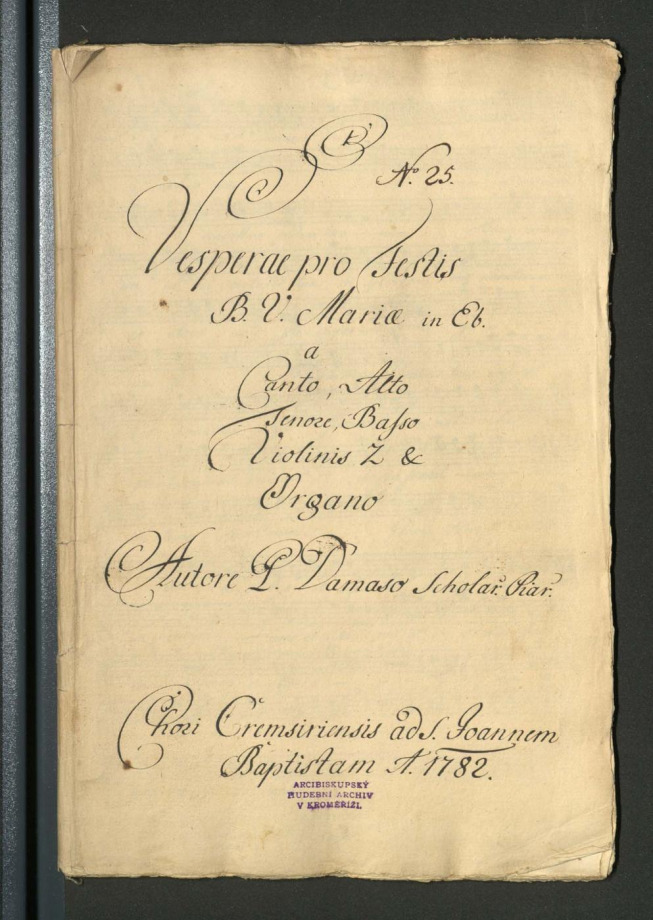 Vesperae pro Festis B. V. Mariae in Eb 