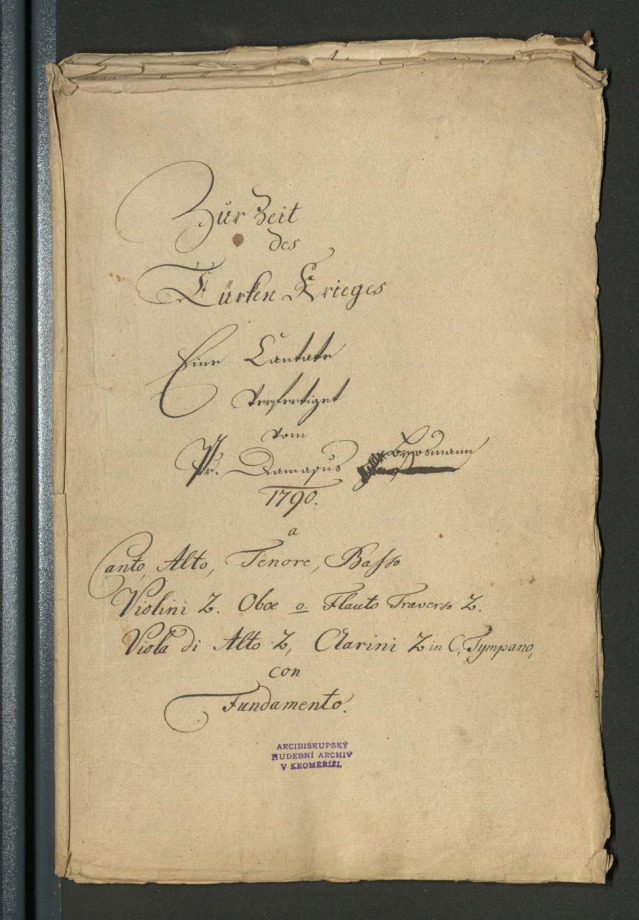 Zur Zeit des Turken Krieges [fragment]
