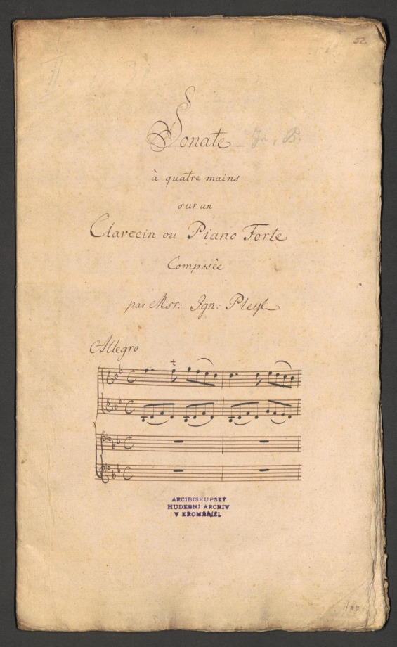 Sonate in B