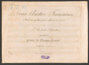 Deux Ariettes Francasises