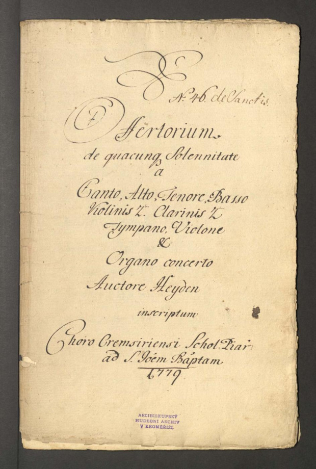 Offertorium de quacunqs Solennitate