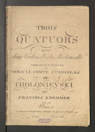 Trois Quatuors Op. 74