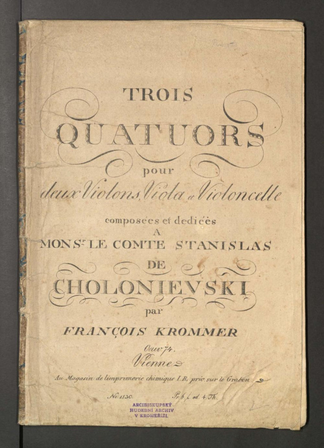 Trois Quatuors Op. 74