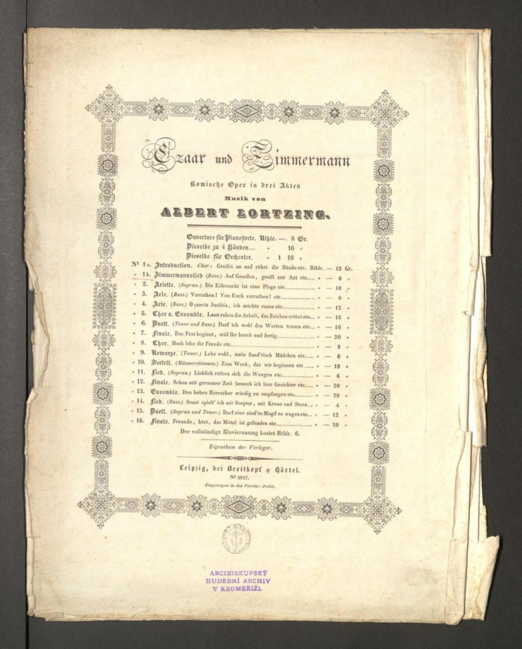 Czaar und Zimmermann