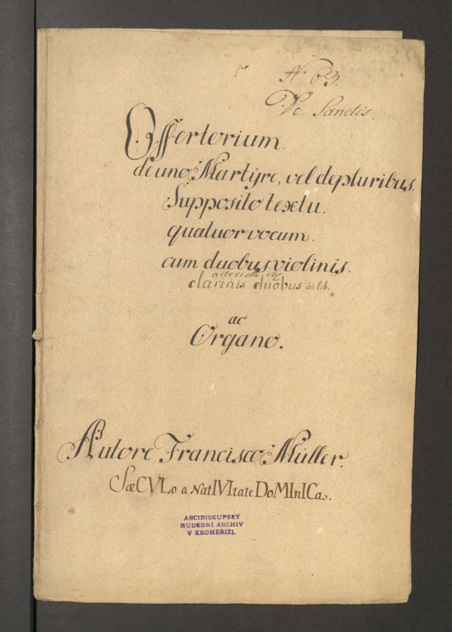 Offertorium, de une Martyre vel depluribus