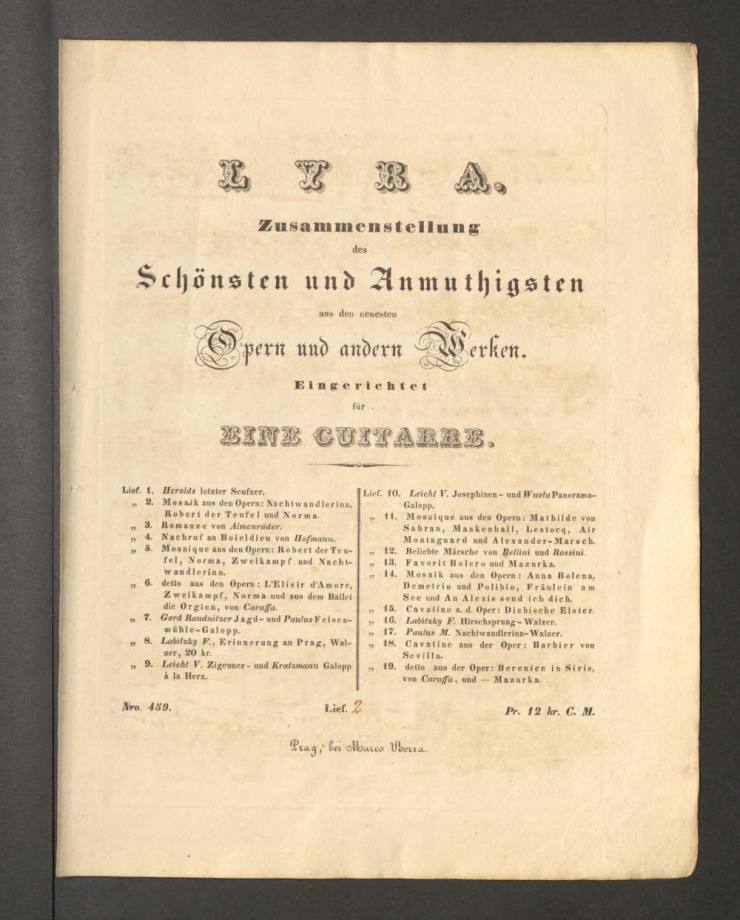 Introduction und Chor aus der Oper Sonambula