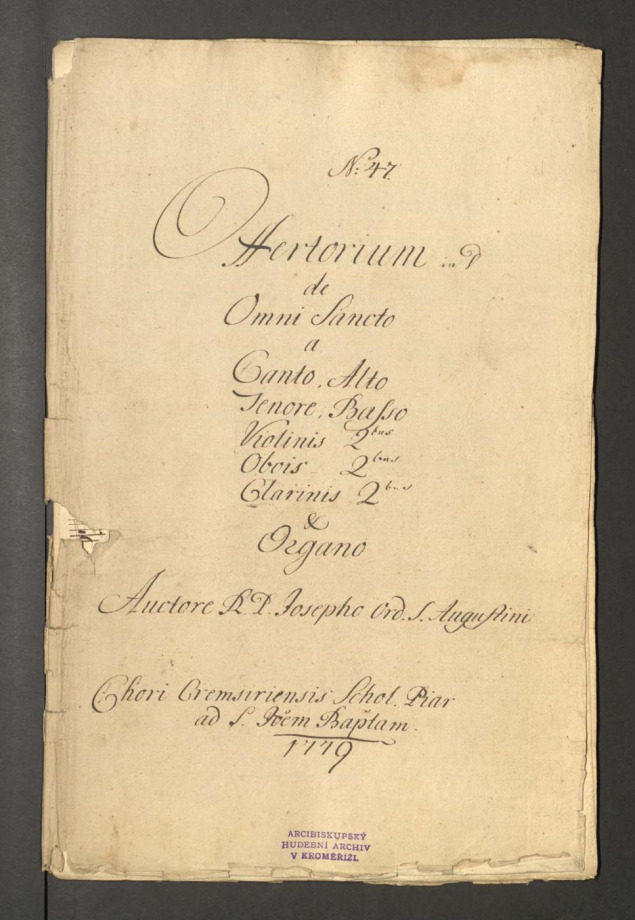 Offertorium in D, de Omni Sancto
