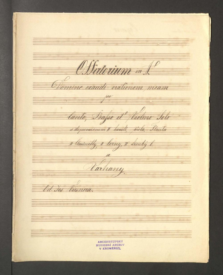 Offertorium in A. Domine axaudi orationen meam