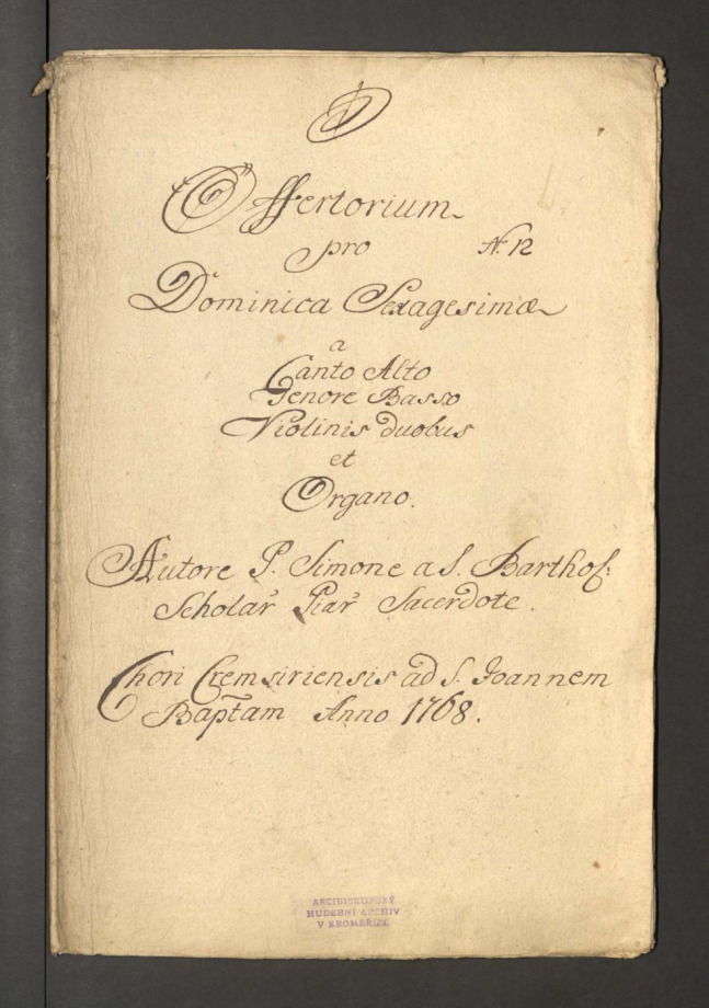 Offertorium pro Dominica Sexagesimae