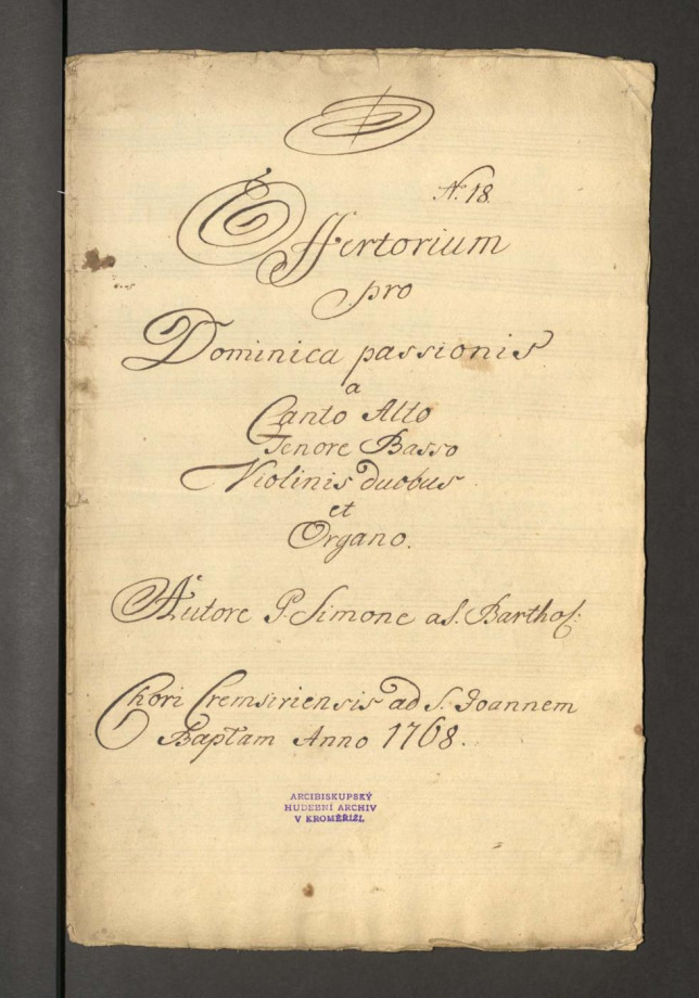 Offertorium pro Dominica passionis