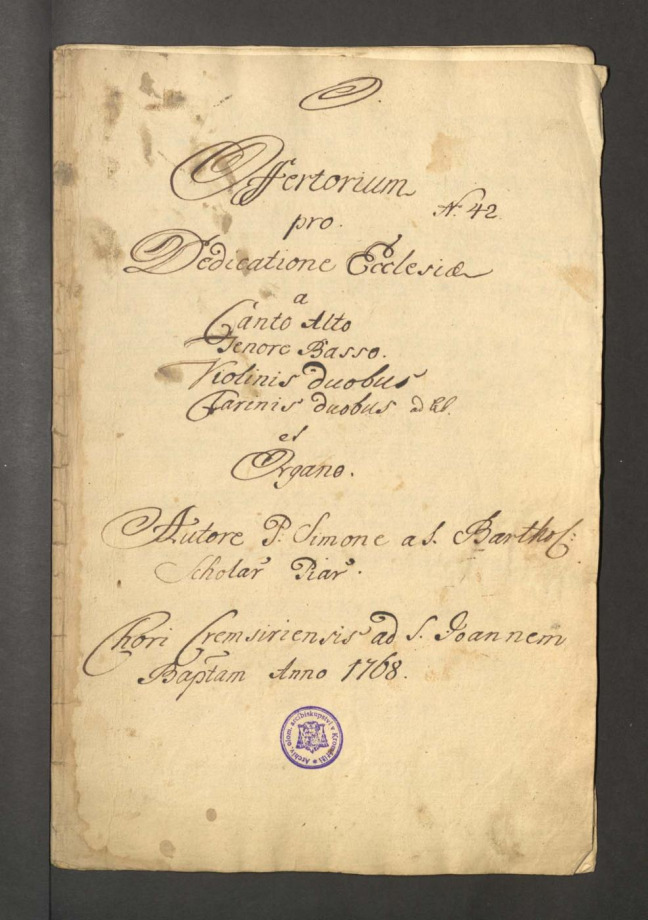 Offertorium pro Dedicatione Ecclesiae
