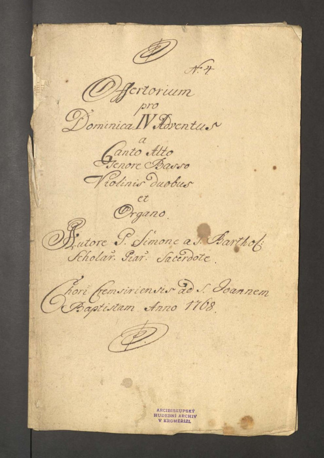 Offertorium pro Dominica IV. Adventus