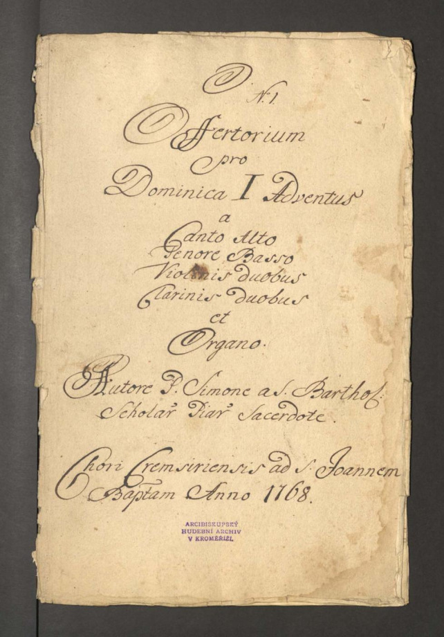Offertorium pro Dominica I Adventus