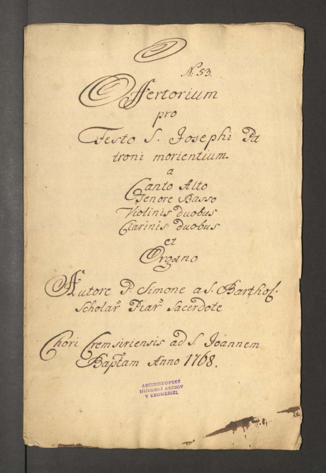 Offertorium pro festo S. Josephi Patroni morientium
