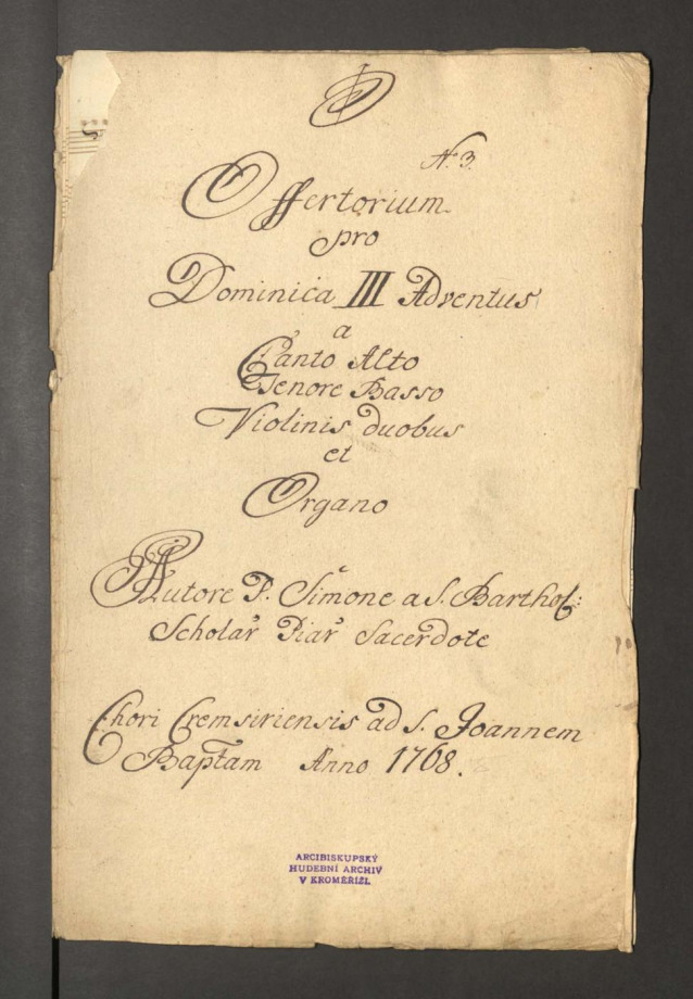 Offertorium pro Dominica III. Adventus