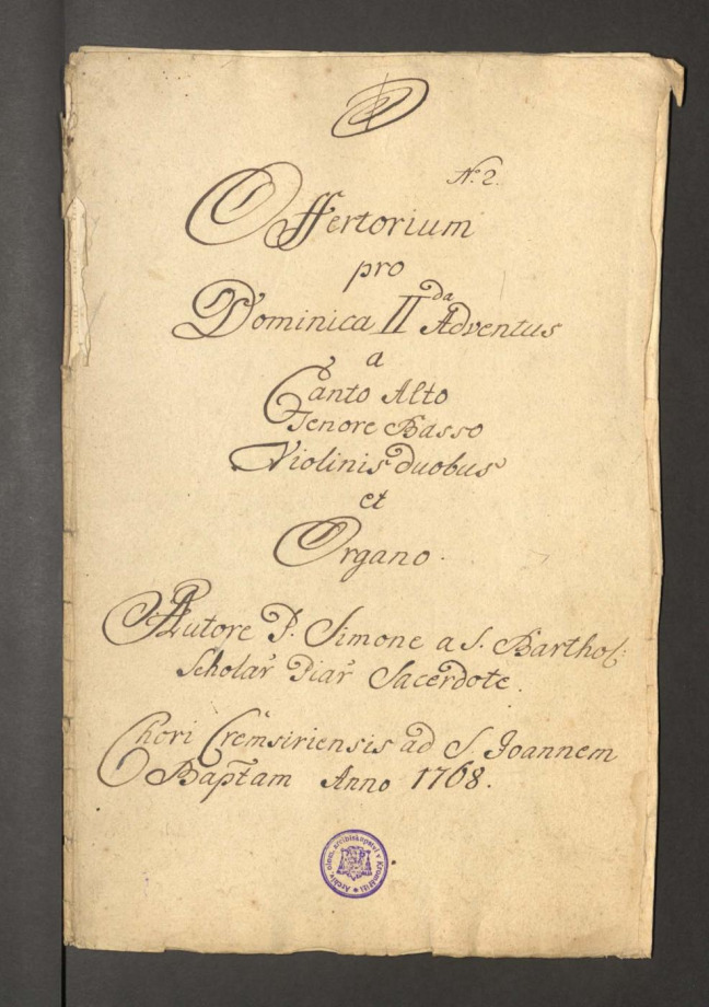 Offertorium pro Dominica II Adventus