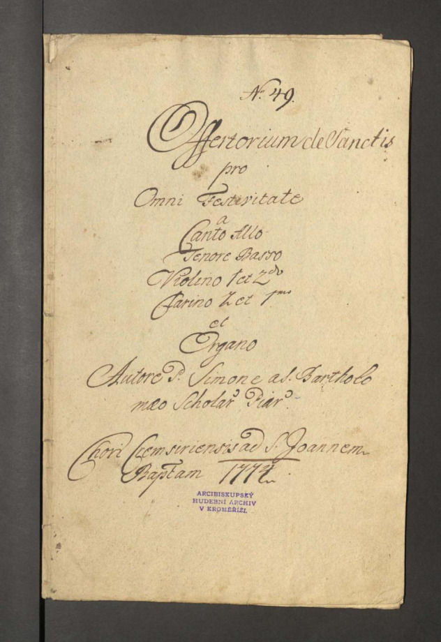 Offertorium de Sanctis pro Omni Festivitate
