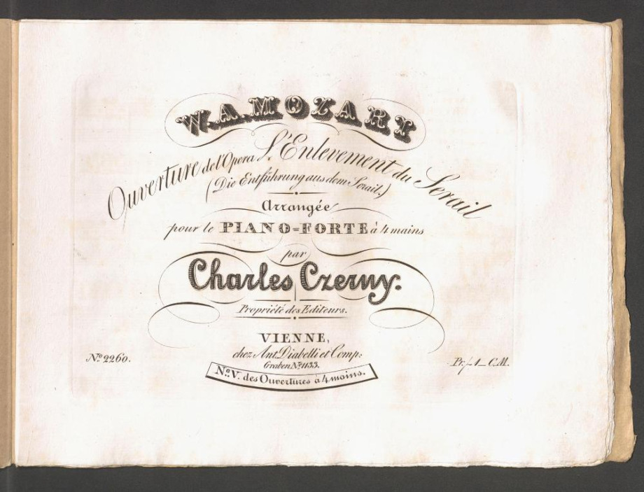 Ouverture de l'Opera L'Enlevement du Serail (Die Entführung aus dem Serail.)