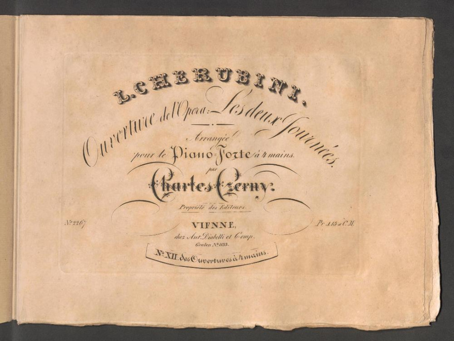 Ouverture de l'opéra "Les deux journées" 