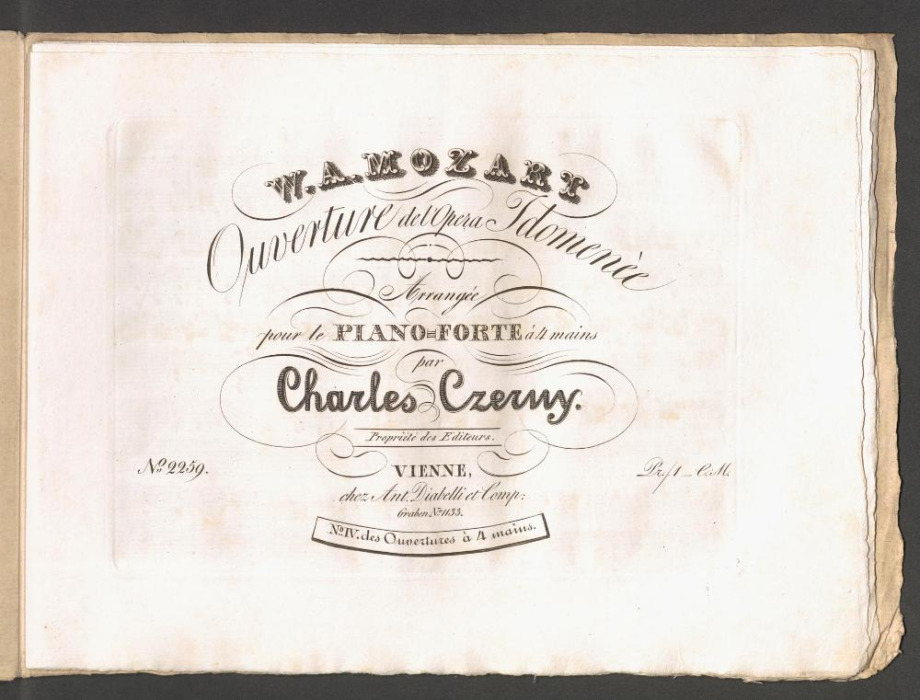 Ouverture de l'Opera Idomenèe