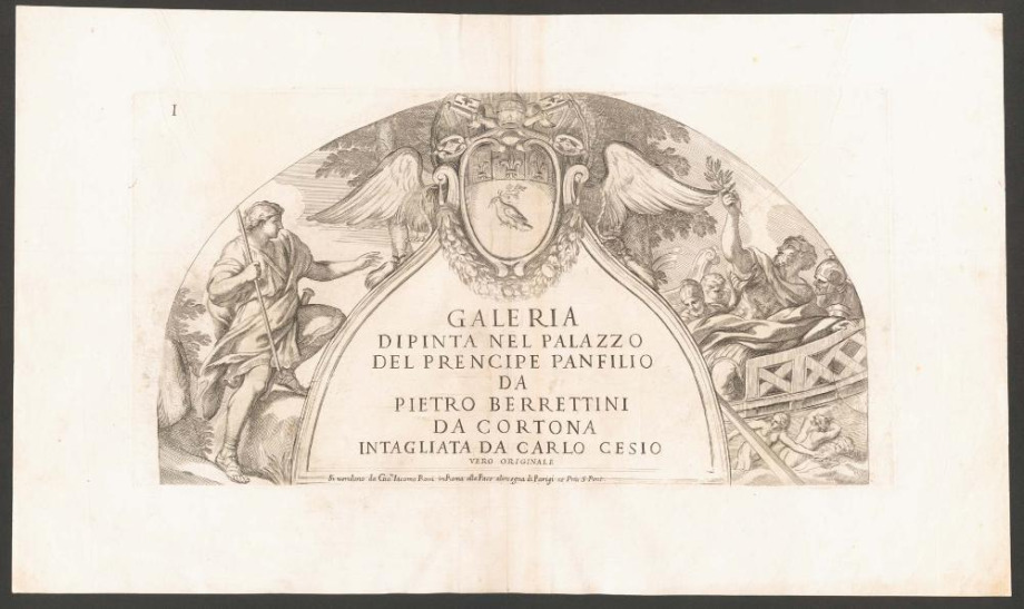 GALERIA DIPINTA NEL PALAZZO DEL PRENCIPE PANFILIO DA PIETRO BERRETTINI DA CORTONA 