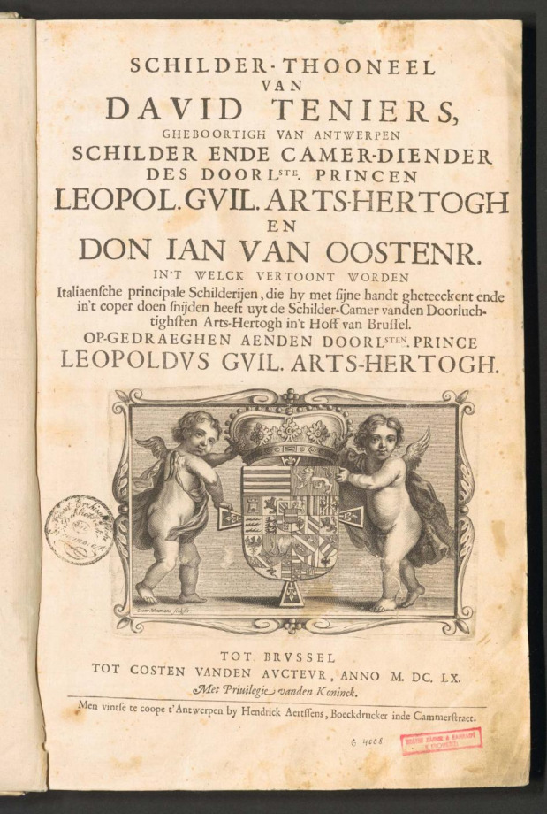 TEATRO DE PINTVRAS DE DAVID TENIERS, NATVRAL DE AMBERES, PINTOR, Y AYVDA DE CAMARA