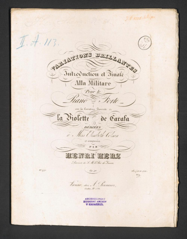 Variations Brillantes avec Introduction et Finale Alla Militare