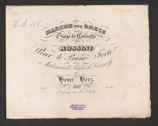 Marche des grecs du Siege de Corinthe de Rossini
