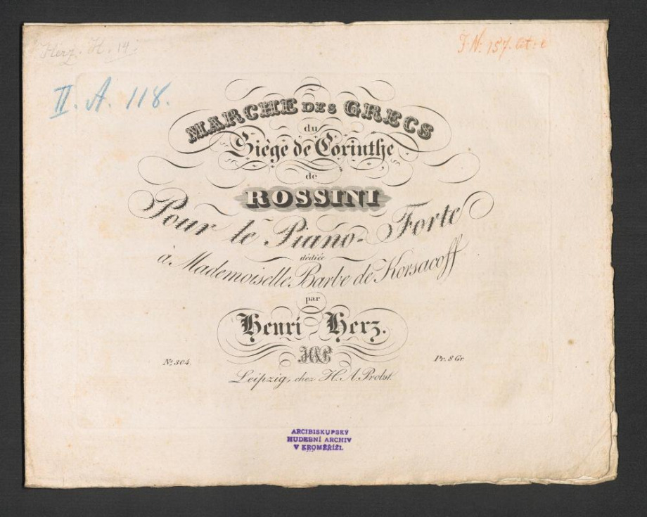 Marche des grecs du Siege de Corinthe de Rossini