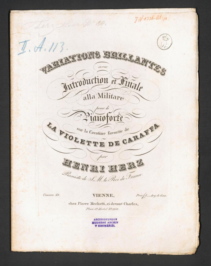 Variations Brillantes avec Introduction et Finale Alla Militare