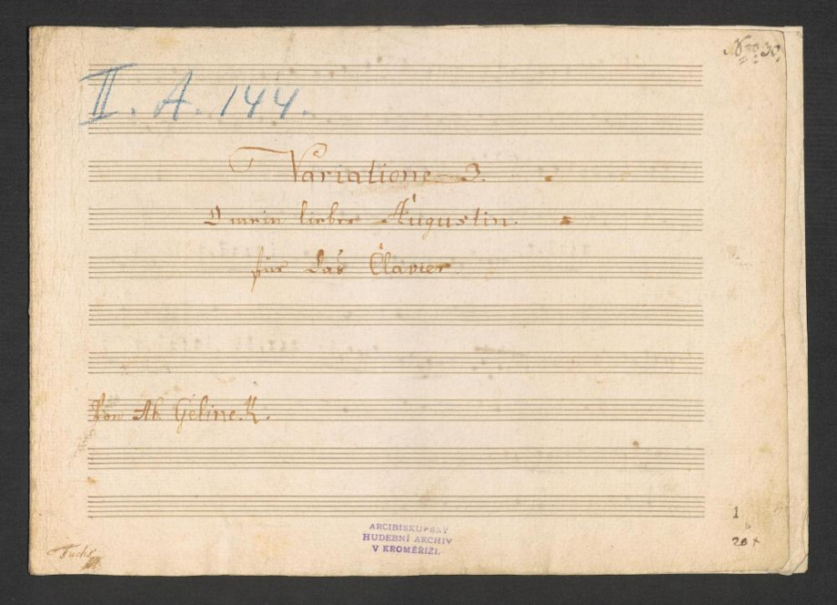 Variatione 3. "Ó mein lieber Augustin"