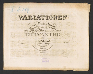Variationen über Täger Chor aus der Oper "Euryanthe"